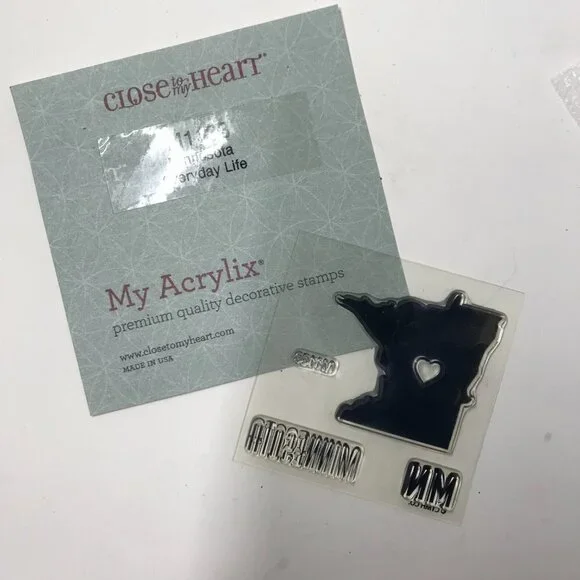 Close To My Heart CTMH Mini Stamp Set M1133 Minnesota Everyday Life NEW - Picture 7 of 9